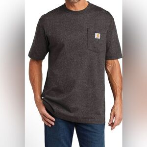 Carhartt Men's Carbon Heather Workwear Short Sleeve Pocket T-Shirt size XL
